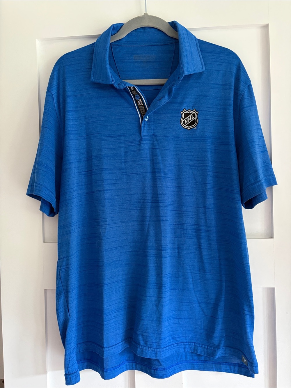 NHL Royal Blue Short-Sleeve Polo